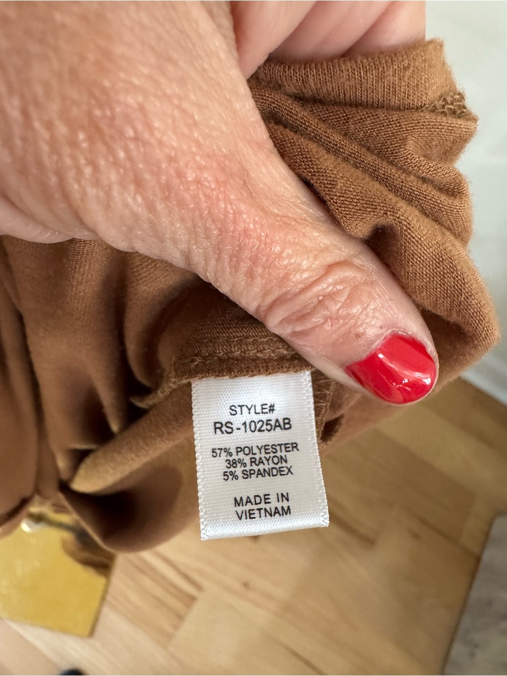 Caramel oversized v-neck maxi dress - Picture 6 of 6